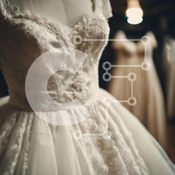 Σετ των 2 Intra Συλλεκτικό Ξύλινο Παζλ Plywood  4mm - Επίδειξη λευκού νυφικού Σε Ξύλινο Κουτί - Διαστάσεις: 10x10 cm – 25 κομμάτια