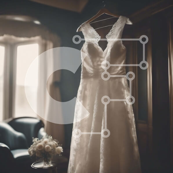 Σετ των 2 Intra Συλλεκτικό Ξύλινο Παζλ Plywood  4mm - Λευκό νυφικό σε ένα άδειο δωμάτιο Σε Ξύλινο Κουτί - Διαστάσεις: 10x10 cm – 25 κομμάτια