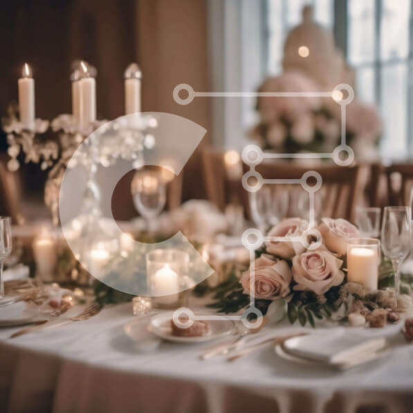 Intra Συλλεκτικό Ξύλινο Παζλ Plywood  4mm - Ρομαντική ρύθμιση τραπεζαρίας με κεριά και τριαντάφυλλα Σε Ξύλινο Κουτί - Διαστάσεις Puzzle: 10x10 cm – 25 κομμάτια