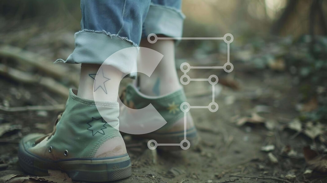 Intra Συλλεκτικό Ξύλινο Παζλ Plywood  4mm - Πρόσωπο που περπατά στο δάσος Σε Ξύλινο Κουτί - Διαστάσεις: 10x10 cm – 25 κομμάτια