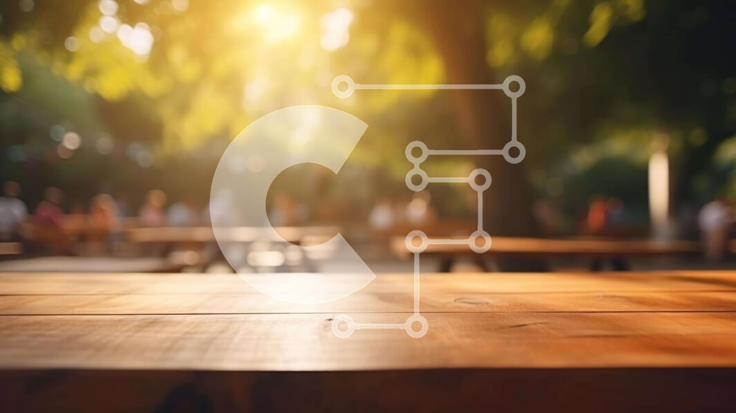 Intra Συλλεκτικό Ξύλινο Παζλ Plywood  4mm - Άδειο ξύλινο τραπέζι πικνίκ στο πάρκο τη νύχτα Σε Ξύλινο Κουτί - Διαστάσεις Puzzle: 10x10 cm – 25 κομμάτια