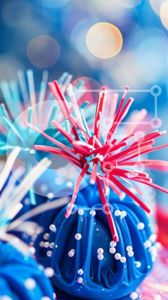 Intra Συλλεκτικό Ξύλινο Παζλ Plywood  4mm - Πολύχρωμα cupcakes με ψεκασμούς Σε Ξύλινο Κουτί - Διαστάσεις: 10x10 cm – 25 κομμάτια