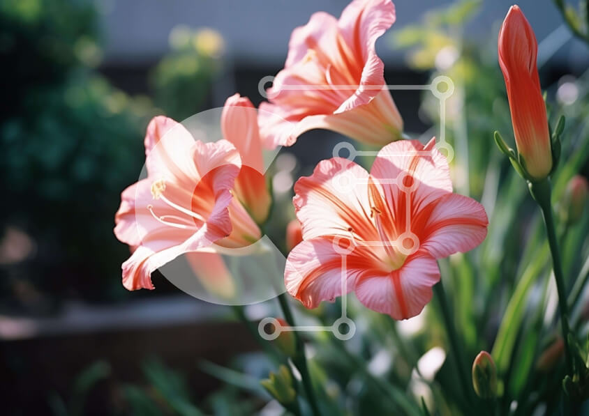 Intra Συλλεκτικό Ξύλινο Παζλ Plywood  4mm - Ροζ λουλούδια σε άνθιση Σε Ξύλινο Κουτί - Διαστάσεις: 10x10 cm – 25 κομμάτια