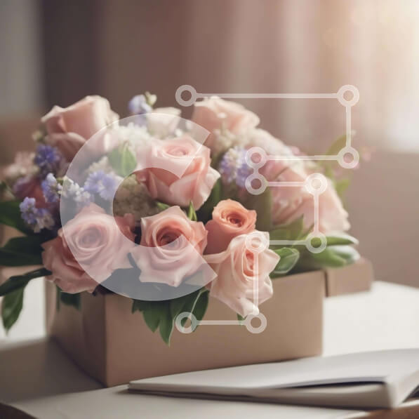 Σετ των 2 Intra Συλλεκτικό Ξύλινο Παζλ Plywood  4mm - Τριαντάφυλλα και λουλούδια λεβάντας σε κουτί δώρου με βιβλίο και σημειωματάριο Σε Ξύλινο Κουτί - Διαστάσεις: 10x10 cm – 25 κομμάτια