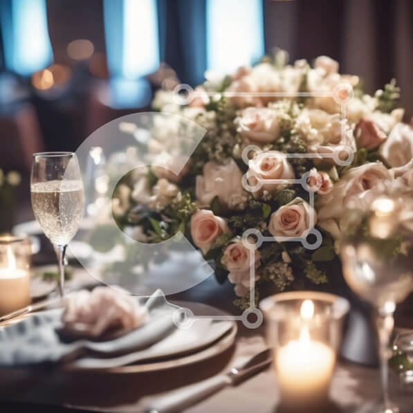 Σετ των 2 Intra Συλλεκτικό Ξύλινο Παζλ Plywood  4mm - Ρομαντικό δείπνο με κεριά και τριαντάφυλλα Σε Ξύλινο Κουτί - Διαστάσεις: 10x10 cm – 25 κομμάτια