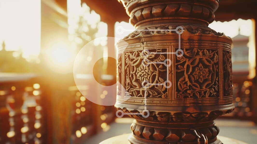 Intra Συλλεκτικό Ξύλινο Παζλ Plywood  4mm - Ψηλό περίτεχνα σκαλισμένο κουδούνι Σε Ξύλινο Κουτί - Διαστάσεις Puzzle: 10x10 cm – 25 κομμάτια