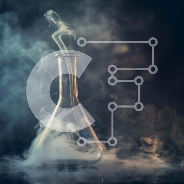 Intra Συλλεκτικό Ξύλινο Παζλ Plywood  4mm - Γυάλινο ποτήρι με καπνό στο επιστημονικό πείραμα Σε Ξύλινο Κουτί - Διαστάσεις Puzzle: 10x10 cm – 25 κομμάτια