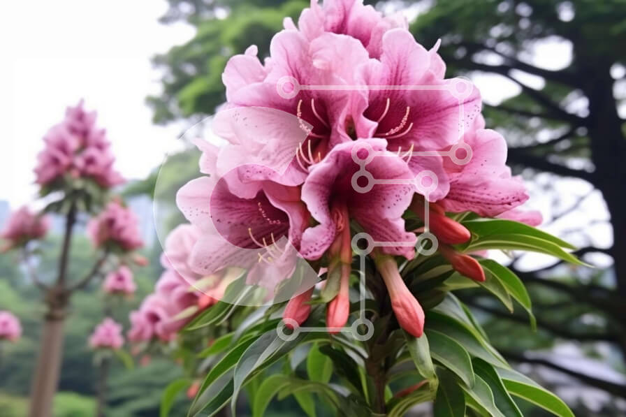 Intra Συλλεκτικό Ξύλινο Παζλ Plywood  4mm - Ροζ λουλούδια σε ένα ανοιχτό πεδίο Σε Ξύλινο Κουτί - Διαστάσεις: 10x10 cm – 25 κομμάτια