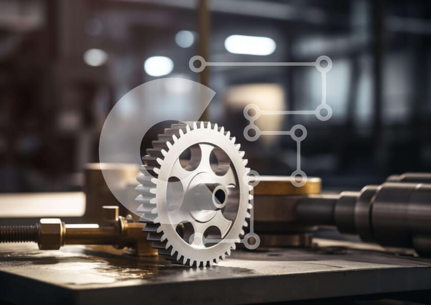 Intra Συλλεκτικό Ξύλινο Παζλ Plywood  4mm - Μεταλλικά εργαλεία στο τραπέζι Σε Ξύλινο Κουτί - Διαστάσεις Puzzle: 10x10 cm – 25 κομμάτια