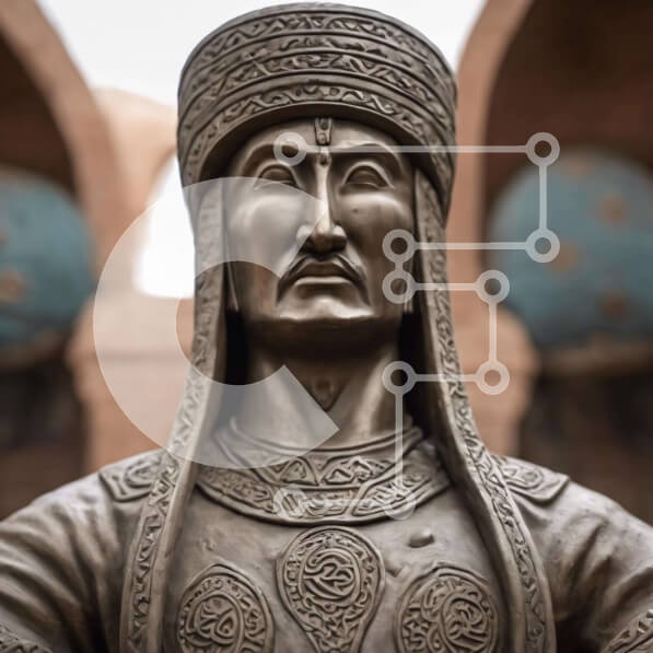 Intra Συλλεκτικό Ξύλινο Παζλ Plywood  4mm - Άγαλμα ενός αρχαίου ανθρώπου Σε Ξύλινο Κουτί - Διαστάσεις Puzzle: 10x10 cm – 25 κομμάτια