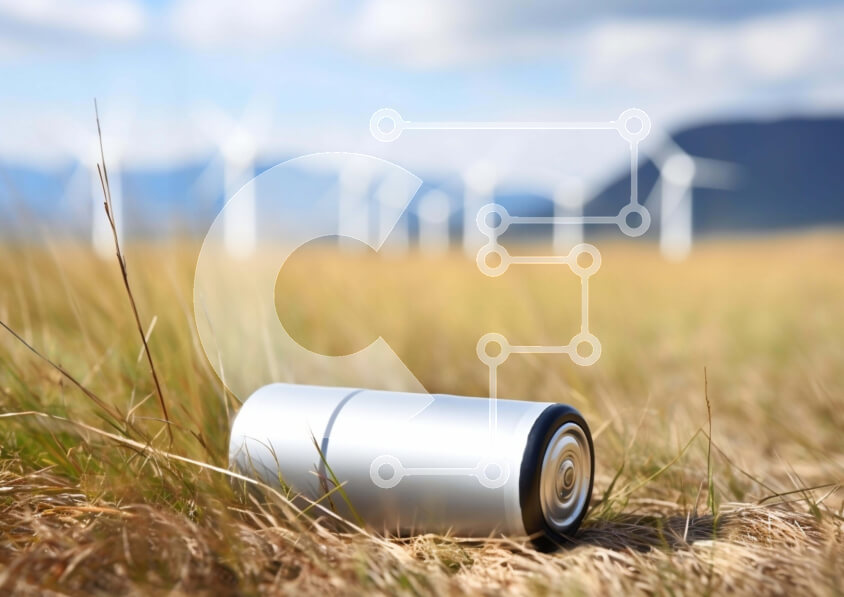 Intra Συλλεκτικό Ξύλινο Παζλ Plywood  4mm - Μεταλλικό δοχείο κοντά σε ανεμογεννήτριες Σε Ξύλινο Κουτί - Διαστάσεις: 10x10 cm – 25 κομμάτια