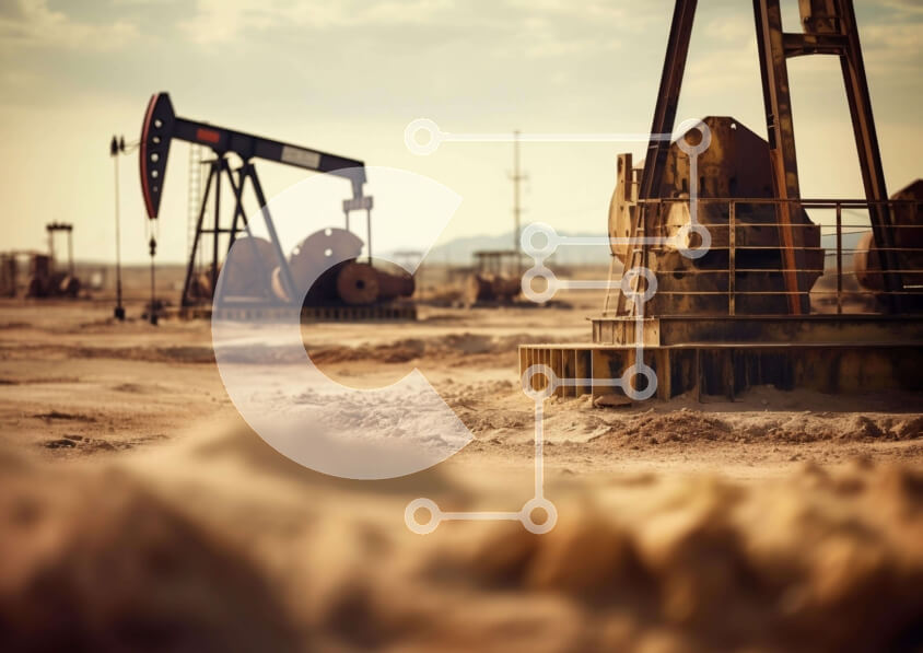 Intra Συλλεκτικό Ξύλινο Παζλ Plywood  4mm - Αντλίες και εξοπλισμός πετρελαίου στην έρημο Σε Ξύλινο Κουτί - Διαστάσεις Puzzle: 10x10 cm – 25 κομμάτια