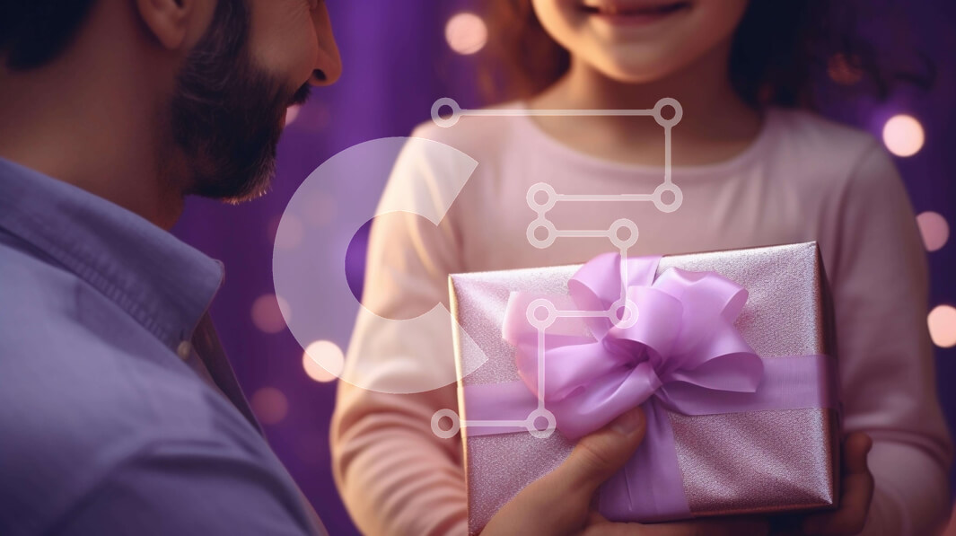 Intra Συλλεκτικό Ξύλινο Παζλ Plywood  4mm - Πατέρας και κόρη με κουτί δώρου Σε Ξύλινο Κουτί - Διαστάσεις Puzzle: 10x10 cm – 25 κομμάτια