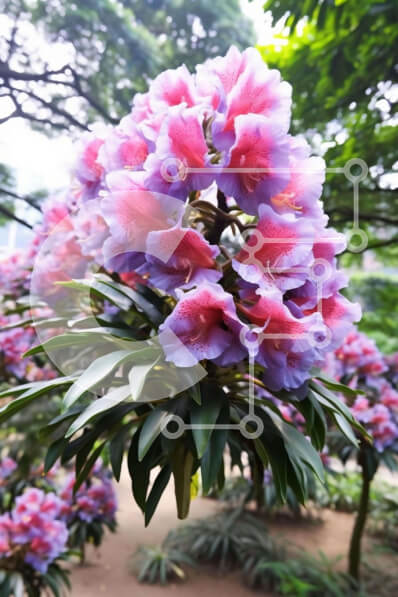 Σετ των 2 Intra Συλλεκτικό Ξύλινο Παζλ Plywood  4mm - Ζωντανά μωβ λουλούδια στον ανθισμένο κήπο Σε Ξύλινο Κουτί - Διαστάσεις: 10x10 cm – 25 κομμάτια