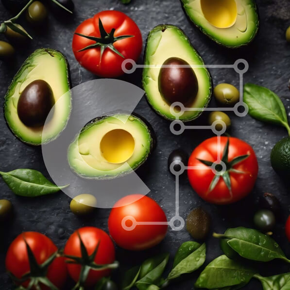 Σετ των 2 Intra Συλλεκτικό Ξύλινο Παζλ Plywood  4mm - Ποικιλία φρούτων και λαχανικών για υγιεινή διατροφή Σε Ξύλινο Κουτί - Διαστάσεις: 10x10 cm – 25 κομμάτια