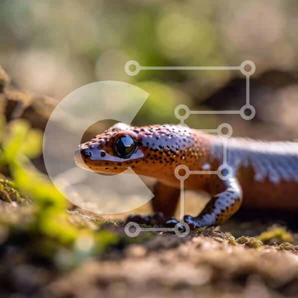 Intra Συλλεκτικό Ξύλινο Παζλ Plywood  4mm - Μικρή καφετιά σαλαμάνδρα που πέφτει στον ήλιο Σε Ξύλινο Κουτί - Διαστάσεις: 10x10 cm – 25 κομμάτια