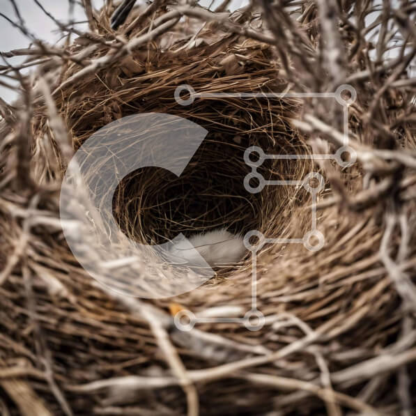 Intra Συλλεκτικό Ξύλινο Παζλ Plywood  4mm - Λευκό αυγό στη φωλιά πουλιών Σε Ξύλινο Κουτί - Διαστάσεις: 10x10 cm – 25 κομμάτια