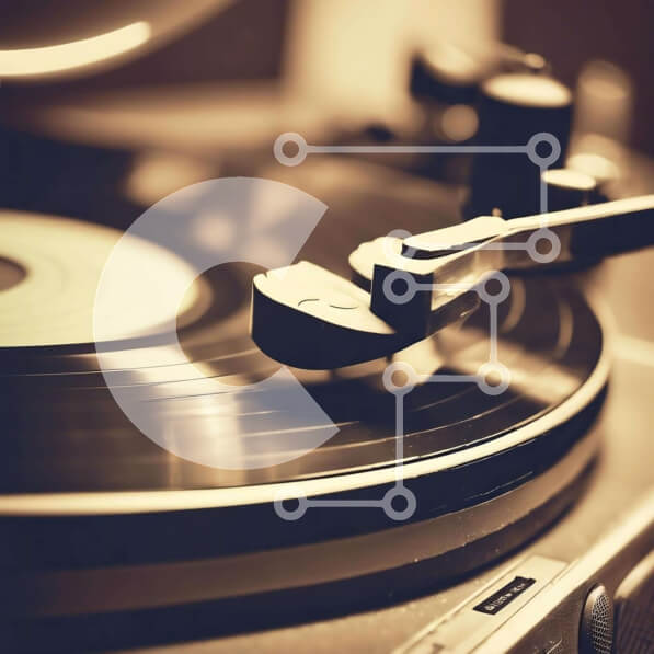 Intra Συλλεκτικό Ξύλινο Παζλ Plywood  4mm - Vintage πικάπ και εξοπλισμός ήχου Σε Ξύλινο Κουτί - Διαστάσεις Puzzle: 10x10 cm – 25 κομμάτια