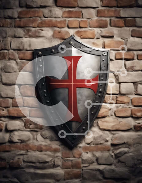 Intra Συλλεκτικό Ξύλινο Παζλ Plywood  4mm - Ασπίδα με τον Ερυθρό Σταυρό Σε Ξύλινο Κουτί - Διαστάσεις: 10x10 cm – 25 κομμάτια