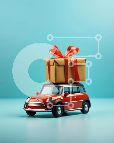 Intra Συλλεκτικό Ξύλινο Παζλ Plywood  4mm - Αυτοκίνητο παιχνίδι με ανοιχτό κουτί δώρου Σε Ξύλινο Κουτί - Διαστάσεις: 10x10 cm – 25 κομμάτια