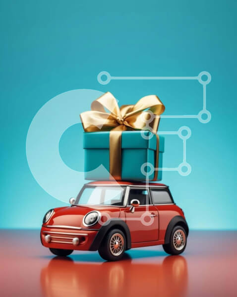 Intra Συλλεκτικό Ξύλινο Παζλ Plywood  4mm - Ειδική ιδέα δώρου: Αυτοκίνητο παιχνίδι με ανοιχτό κουτί δώρου Σε Ξύλινο Κουτί - Διαστάσεις: 10x10 cm – 25 κομμάτια