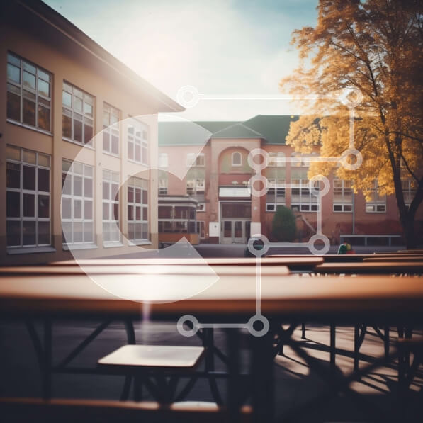 Intra Συλλεκτικό Ξύλινο Παζλ Plywood  4mm - Εξωτερική σκηνή με τραπέζια και καρέκλες Σε Ξύλινο Κουτί - Διαστάσεις Puzzle: 10x10 cm – 25 κομμάτια