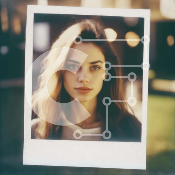 Intra Συλλεκτικό Ξύλινο Παζλ Plywood  4mm - Πορτρέτο μιας νεαρής γυναίκας με μακριά καστανά μαλλιά Σε Ξύλινο Κουτί - Διαστάσεις Puzzle: 10x10 cm – 25 κομμάτια