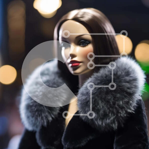 Σετ των 2 Intra Συλλεκτικό Ξύλινο Παζλ Plywood  4mm - Κομψό μανεκέν με μοντέρνα ενδυμασία Σε Ξύλινο Κουτί - Διαστάσεις: 10x10 cm – 25 κομμάτια