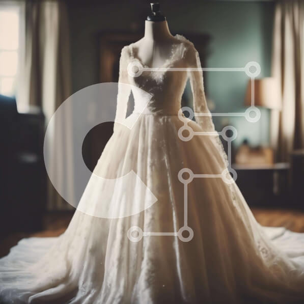 Σετ των 2 Intra Συλλεκτικό Ξύλινο Παζλ Plywood  4mm - Κομψή επίδειξη λευκού νυφικού, προσαρμοσμένη στο χέρι Σε Ξύλινο Κουτί - Διαστάσεις: 10x10 cm – 25 κομμάτια