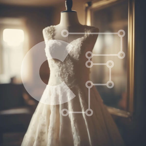 Σετ των 2 Intra Συλλεκτικό Ξύλινο Παζλ Plywood  4mm - Φόρεμα μανεκέν με λεπτομέρειες από δαντέλα Σε Ξύλινο Κουτί - Διαστάσεις: 10x10 cm – 25 κομμάτια