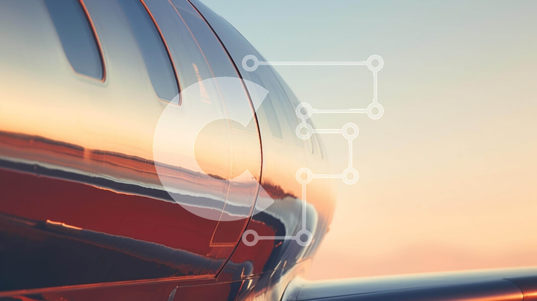 Intra Συλλεκτικό Ξύλινο Παζλ Plywood  4mm - Πτέρυγα αεροπλάνου που αιωρείται στον ουρανό του ηλιοβασιλέματος Σε Ξύλινο Κουτί - Διαστάσεις Puzzle: 10x10 cm – 25 κομμάτια