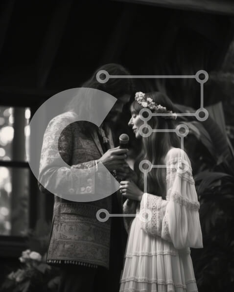 Intra Συλλεκτικό Ξύλινο Παζλ Plywood  4mm - Παραδοσιακό γαμήλιο ζεύγος σε εξωτερικούς χώρους Σε Ξύλινο Κουτί - Διαστάσεις Puzzle: 10x10 cm – 25 κομμάτια