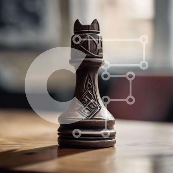 Intra Συλλεκτικό Ξύλινο Παζλ Plywood  4mm - Ξύλινο κομμάτι σκακιού στο τραπέζι Σε Ξύλινο Κουτί - Διαστάσεις: 10x10 cm – 25 κομμάτια