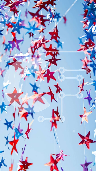 Intra Συλλεκτικό Ξύλινο Παζλ Plywood  4mm - Ομάδα αστεριών Origami που αιωρούνται στον αέρα Σε Ξύλινο Κουτί - Διαστάσεις Puzzle: 10x10 cm – 25 κομμάτια