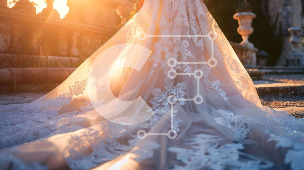 Intra Συλλεκτικό Ξύλινο Παζλ Plywood  4mm - Νυφικό της νύφης στο ηλιοβασίλεμα Σε Ξύλινο Κουτί - Διαστάσεις Puzzle: 10x10 cm – 25 κομμάτια