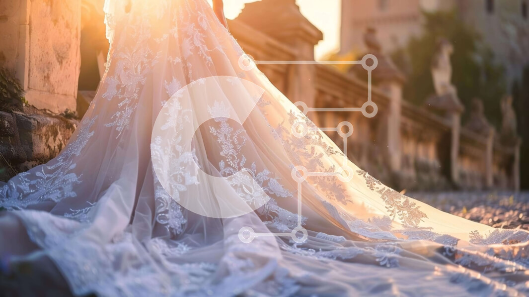 Σετ των 2 Intra Συλλεκτικό Ξύλινο Παζλ Plywood  4mm - Νύφη με νυφικό στο αρχαίο κάστρο με το ηλιοβασίλεμα Σε Ξύλινο Κουτί - Διαστάσεις: 10x10 cm – 25 κομμάτια