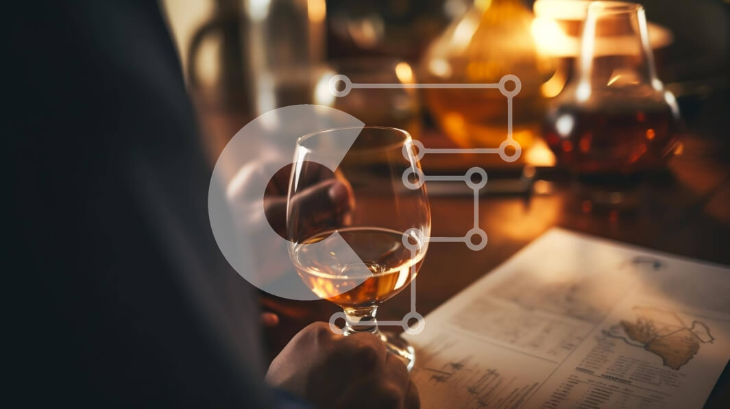 Σετ των 2 Intra Συλλεκτικό Ξύλινο Παζλ Plywood  4mm - Άτομο με άδειο ποτήρι κρασί και διάφορα αλκοολούχα ποτά Σε Ξύλινο Κουτί - Διαστάσεις: 10x10 cm – 25 κομμάτια