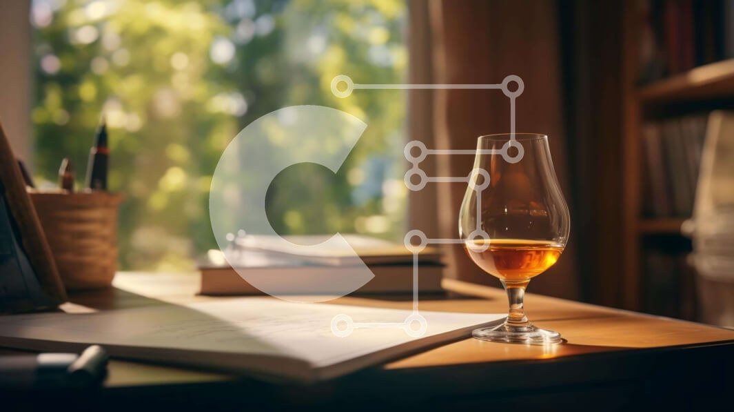 Intra Συλλεκτικό Ξύλινο Παζλ Plywood  4mm - Ποτήρι κρασί στο ανοιχτό βιβλίο Σε Ξύλινο Κουτί - Διαστάσεις Puzzle: 10x10 cm – 25 κομμάτια