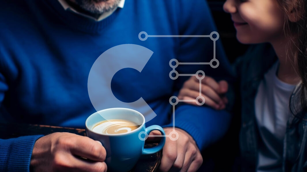 Intra Συλλεκτικό Ξύλινο Παζλ Plywood  4mm - Ηλικιωμένος άνδρας και νεαρό κορίτσι μοιράζονται μια στιγμή Σε Ξύλινο Κουτί - Διαστάσεις Puzzle: 10x10 cm – 25 κομμάτια