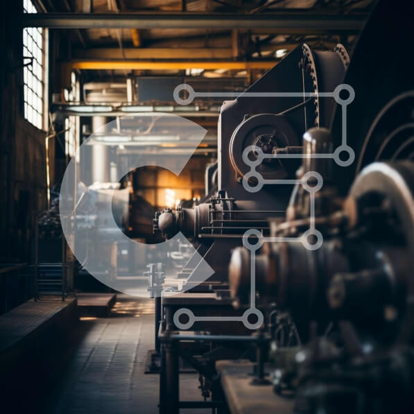 Intra Συλλεκτικό Ξύλινο Παζλ Plywood  4mm - Δωμάτιο με Βιομηχανικά Μηχανήματα Σε Ξύλινο Κουτί - Διαστάσεις Puzzle: 10x10 cm – 25 κομμάτια