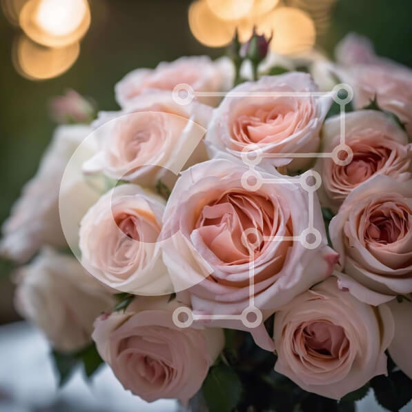 Σετ των 2 Intra Συλλεκτικό Ξύλινο Παζλ Plywood  4mm - Ροζ τριαντάφυλλα σε γυάλινο βάζο Σε Ξύλινο Κουτί - Διαστάσεις: 10x10 cm – 25 κομμάτια