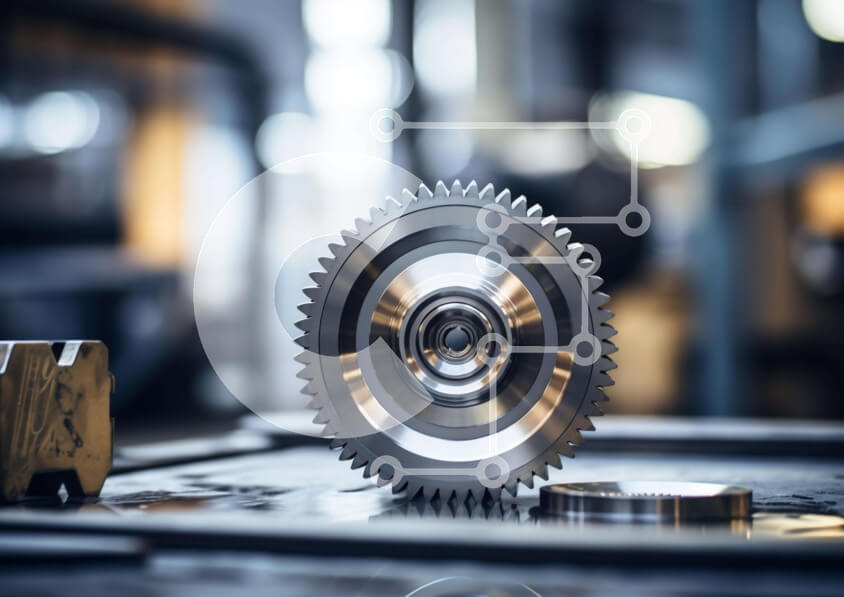 Intra Συλλεκτικό Ξύλινο Παζλ Plywood  4mm - Μεταλλικά εργαλεία στη Μεταποιητική Βιομηχανία Σε Ξύλινο Κουτί - Διαστάσεις Puzzle: 10x10 cm – 25 κομμάτια