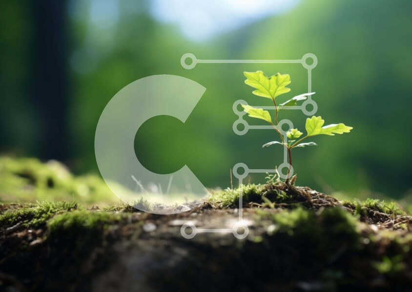 Intra Συλλεκτικό Ξύλινο Παζλ Plywood  4mm - Μικρό πράσινο φυτό Σε Ξύλινο Κουτί - Διαστάσεις: 10x10 cm – 25 κομμάτια