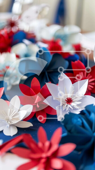 Intra Συλλεκτικό Ξύλινο Παζλ Plywood  4mm - Εορταστικός στολισμός τραπεζιού 4ης Ιουλίου Σε Ξύλινο Κουτί - Διαστάσεις: 10x10 cm – 25 κομμάτια