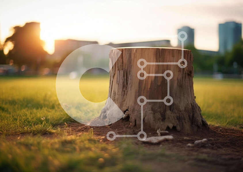 Intra Συλλεκτικό Ξύλινο Παζλ Plywood  4mm - Πρόβλημα δέντρου σε ανοιχτό πεδίο Σε Ξύλινο Κουτί - Διαστάσεις: 10x10 cm – 25 κομμάτια