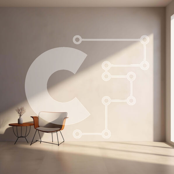 Intra Συλλεκτικό Ξύλινο Παζλ Plywood  4mm - Άδειο δωμάτιο με καρέκλα, τραπέζι και φυτό Σε Ξύλινο Κουτί - Διαστάσεις Puzzle: 10x10 cm – 25 κομμάτια