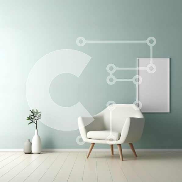 Intra Συλλεκτικό Ξύλινο Παζλ Plywood  4mm - Λευκή καρέκλα στο κενό δωμάτιο Σε Ξύλινο Κουτί - Διαστάσεις Puzzle: 10x10 cm – 25 κομμάτια