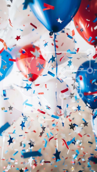 Intra Συλλεκτικό Ξύλινο Παζλ Plywood  4mm - Πανηγυρικός εορτασμός 4ης Ιουλίου Σε Ξύλινο Κουτί - Διαστάσεις: 10x10 cm – 25 κομμάτια