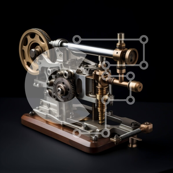 Intra Συλλεκτικό Ξύλινο Παζλ Plywood  4mm - Μηχανική συσκευή Steampunk-Style Σε Ξύλινο Κουτί - Διαστάσεις Puzzle: 10x10 cm – 25 κομμάτια