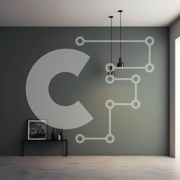 Intra Συλλεκτικό Ξύλινο Παζλ Plywood  4mm - Άδειο δωμάτιο με πράσινο τοίχο και κρεμαστά φωτιστικά Σε Ξύλινο Κουτί - Διαστάσεις Puzzle: 10x10 cm – 25 κομμάτια